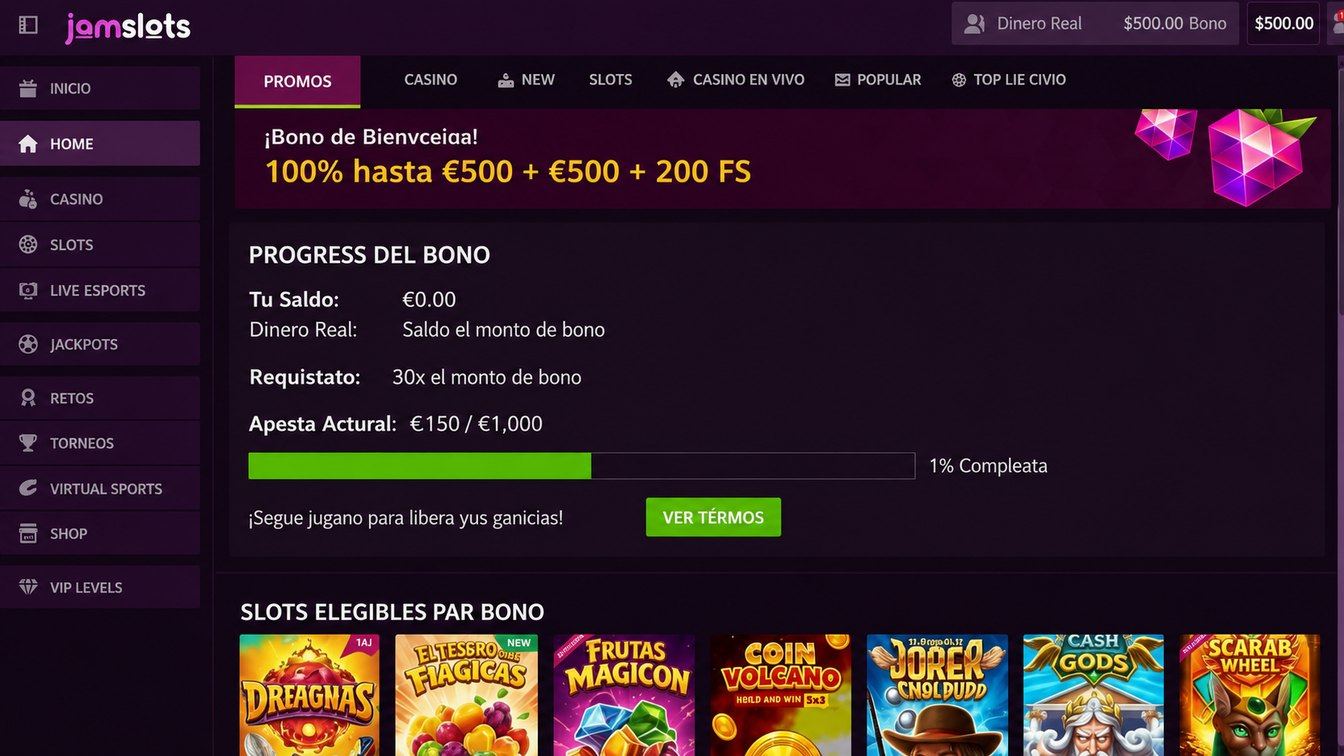 funcionamiento de apuesta de bonos con barra de progreso