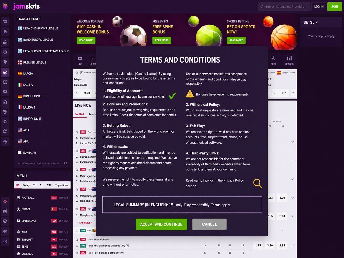 términos y condiciones de bonos de casino online